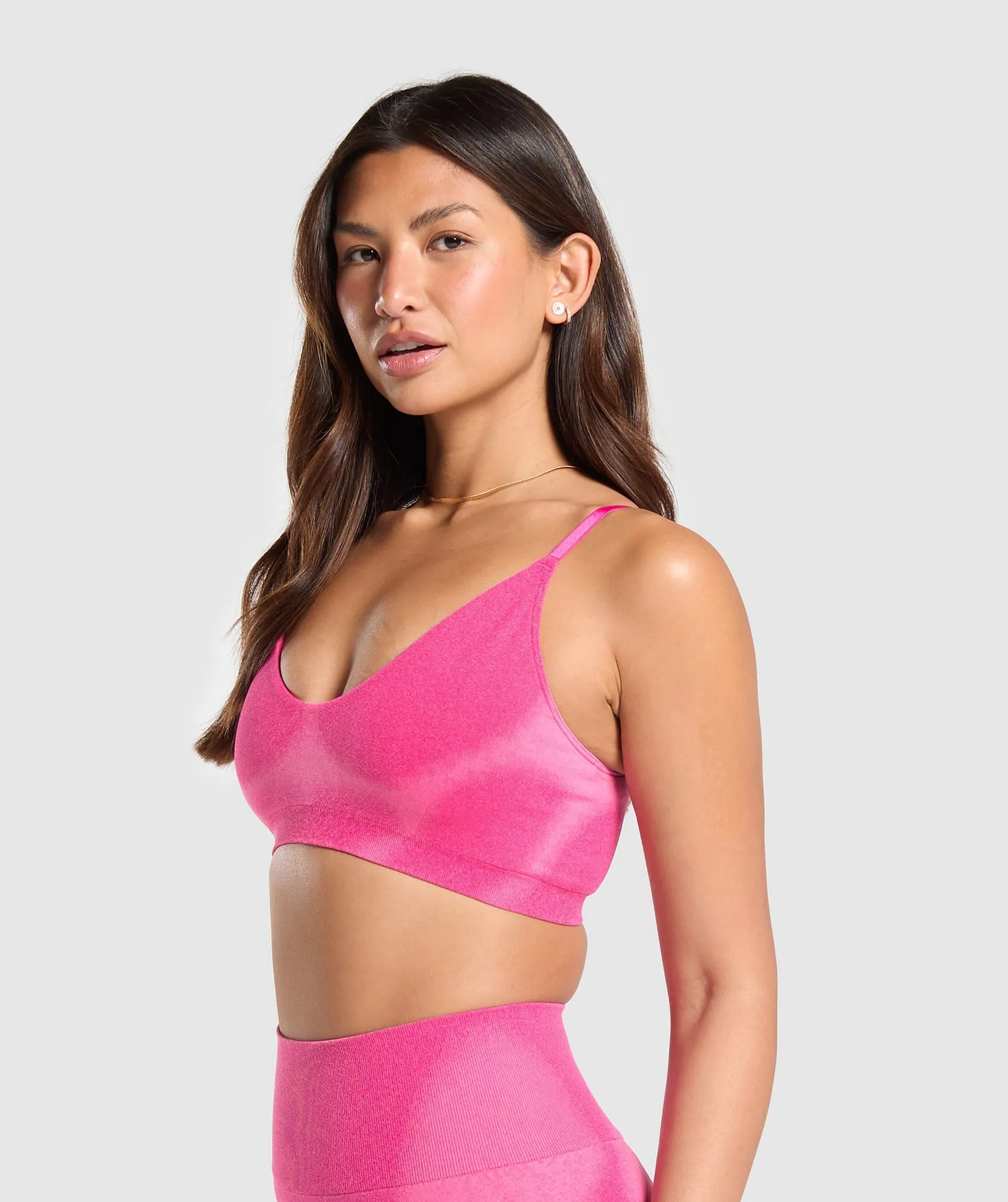 Gymshark Blur Seamless Bralette - Valley Pink/Fetch Pink