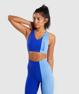 Gymshark Duo Sports Bra - Cobalt/Blue