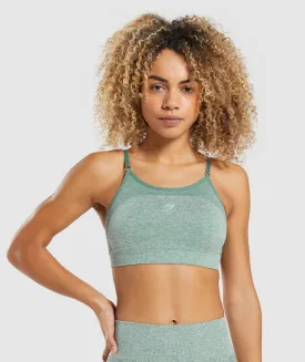 Gymshark Flex Strappy Sports Bra - Studio Green Marl