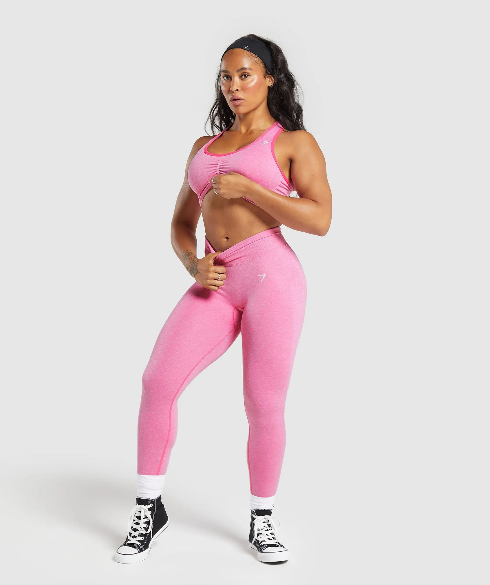 Gymshark Lift Contour Seamless Sports Bra - Pink