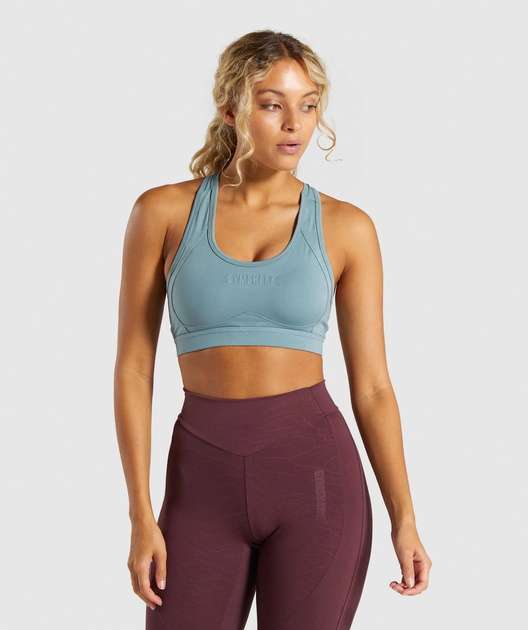 Gymshark Lustre Sports Bra - Turquoise