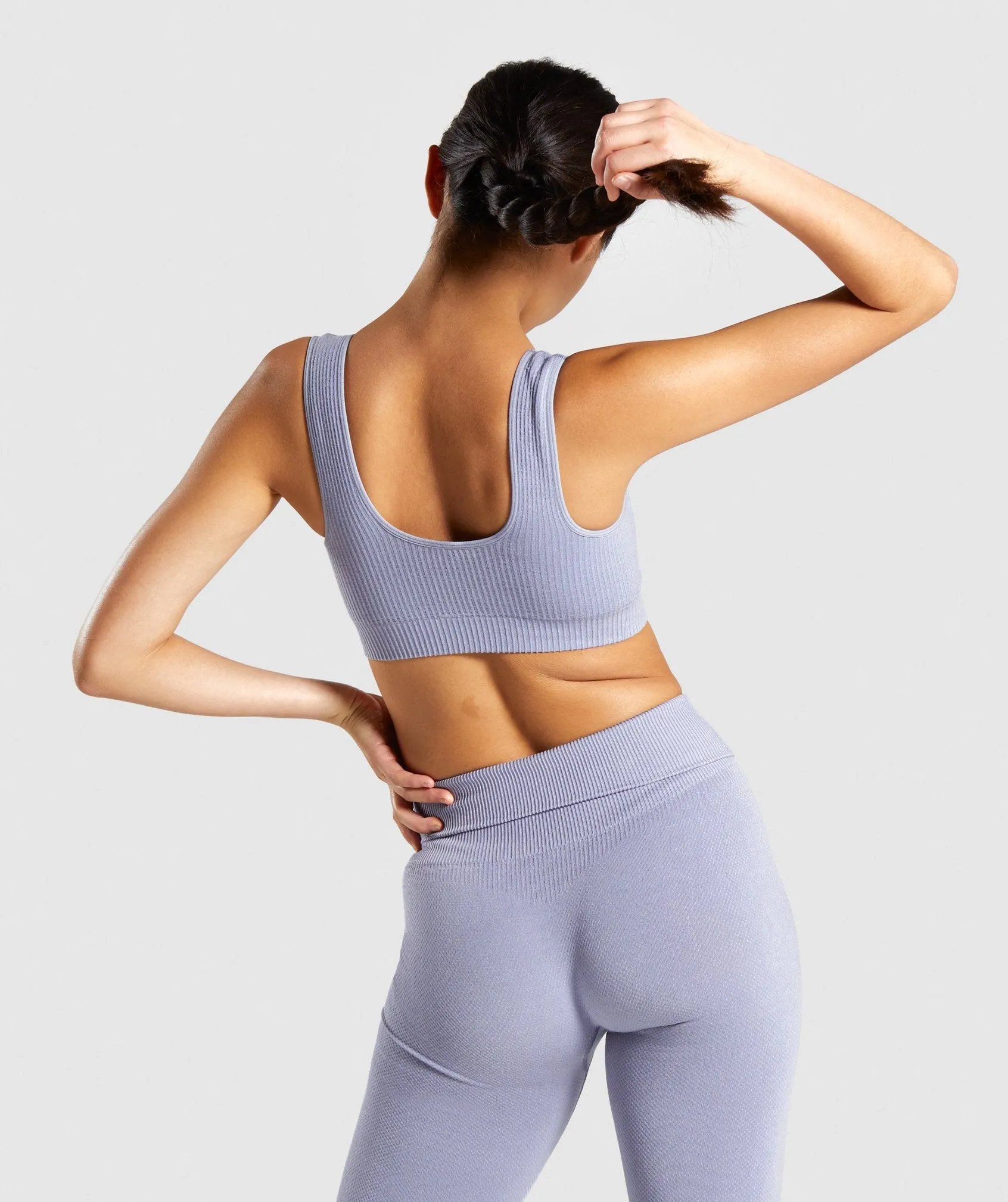 Gymshark Power Down Sports Bra - Steel Blue