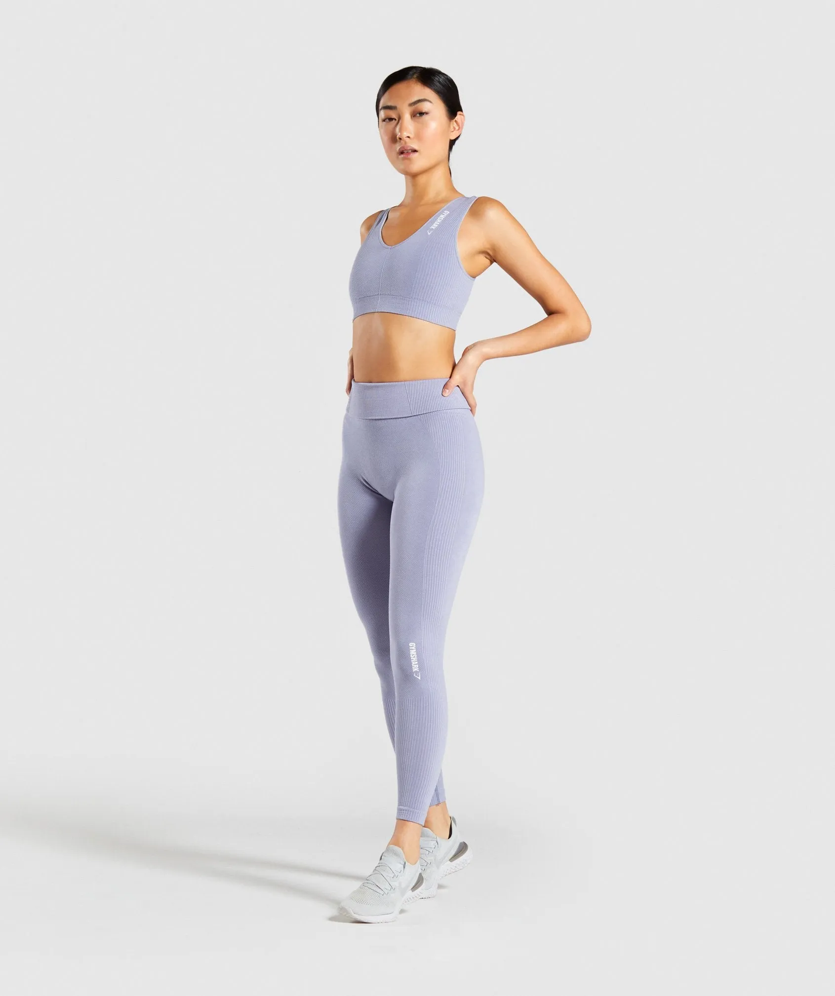 Gymshark Power Down Sports Bra - Steel Blue