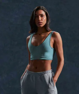 Gymshark Rest Day Seamless Bralette - Charred Blue