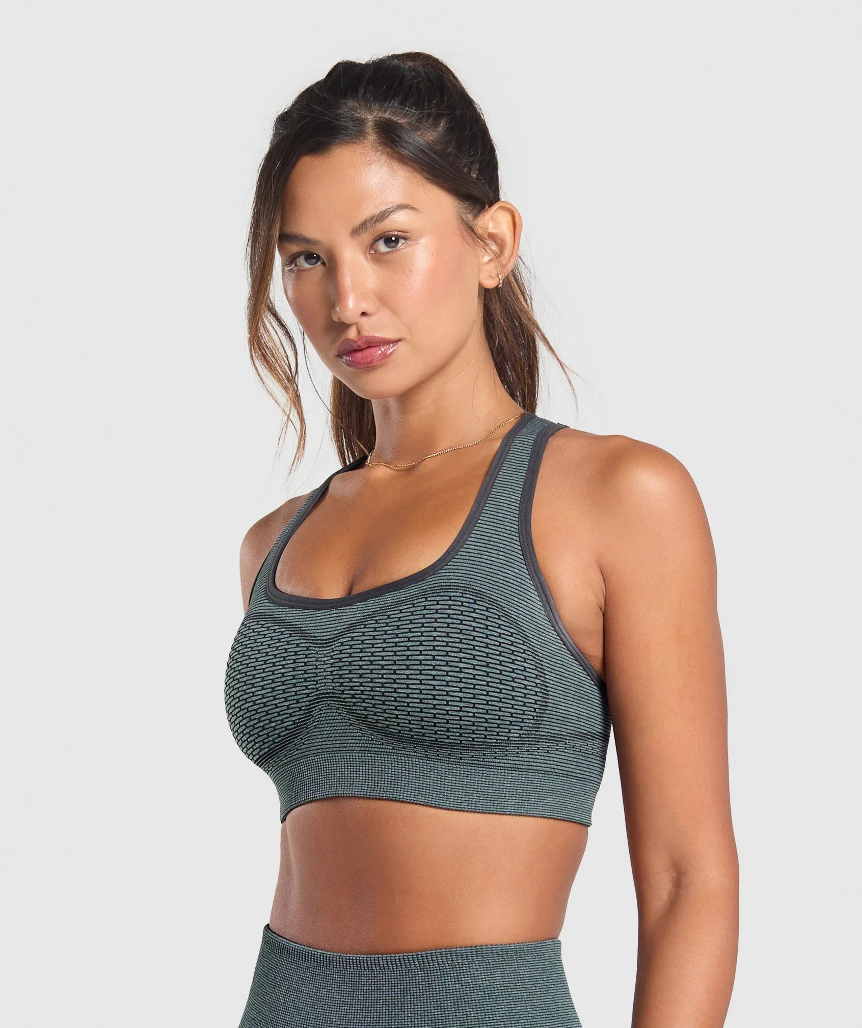 Gymshark Sport Seamless Sports Bra - Victory Green/Discipline Green