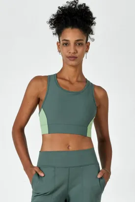 Hitense™ Racerback Sports Bra-Lt Teal