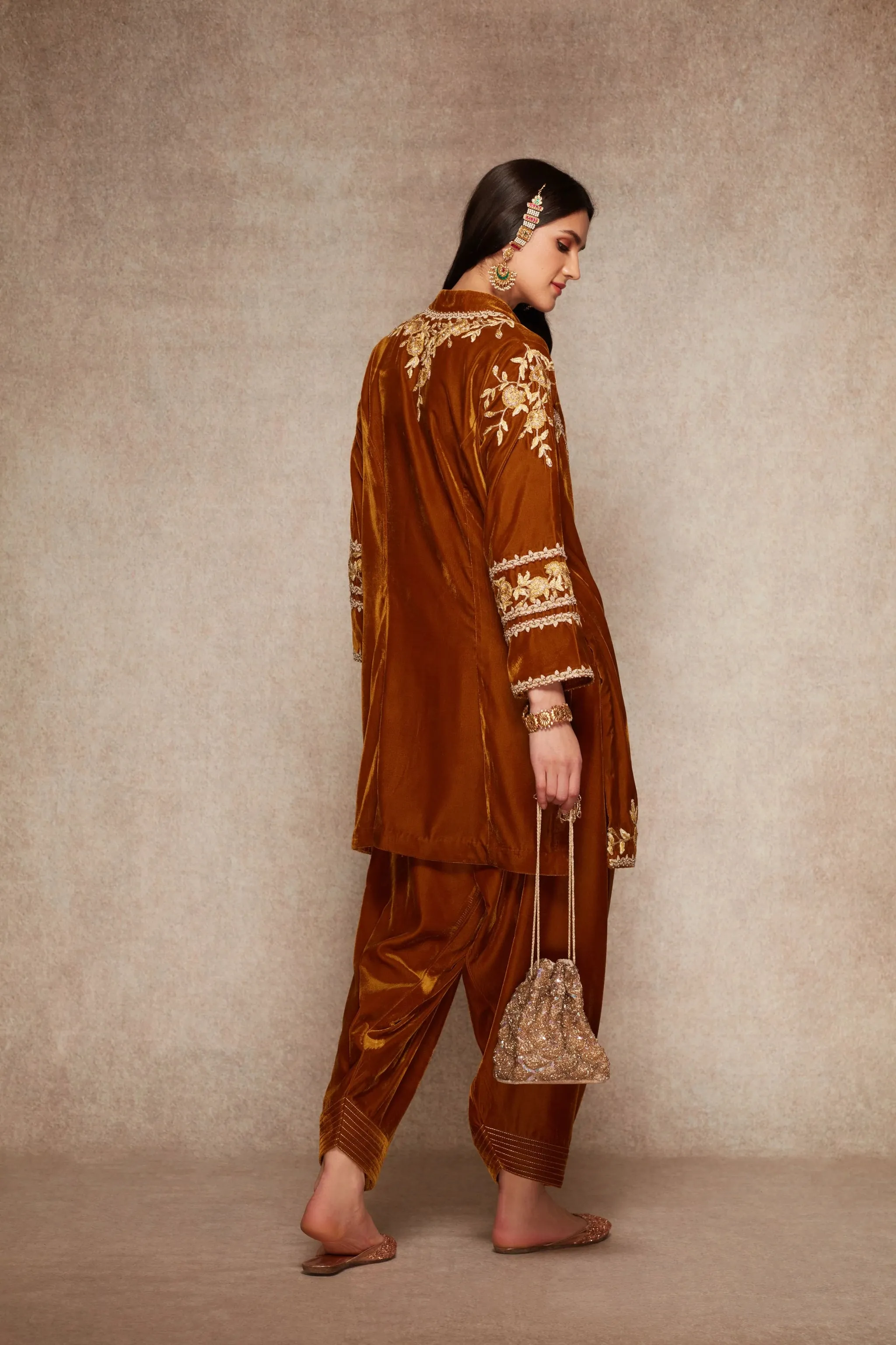 Honey Gold Kurta and Salwar Set