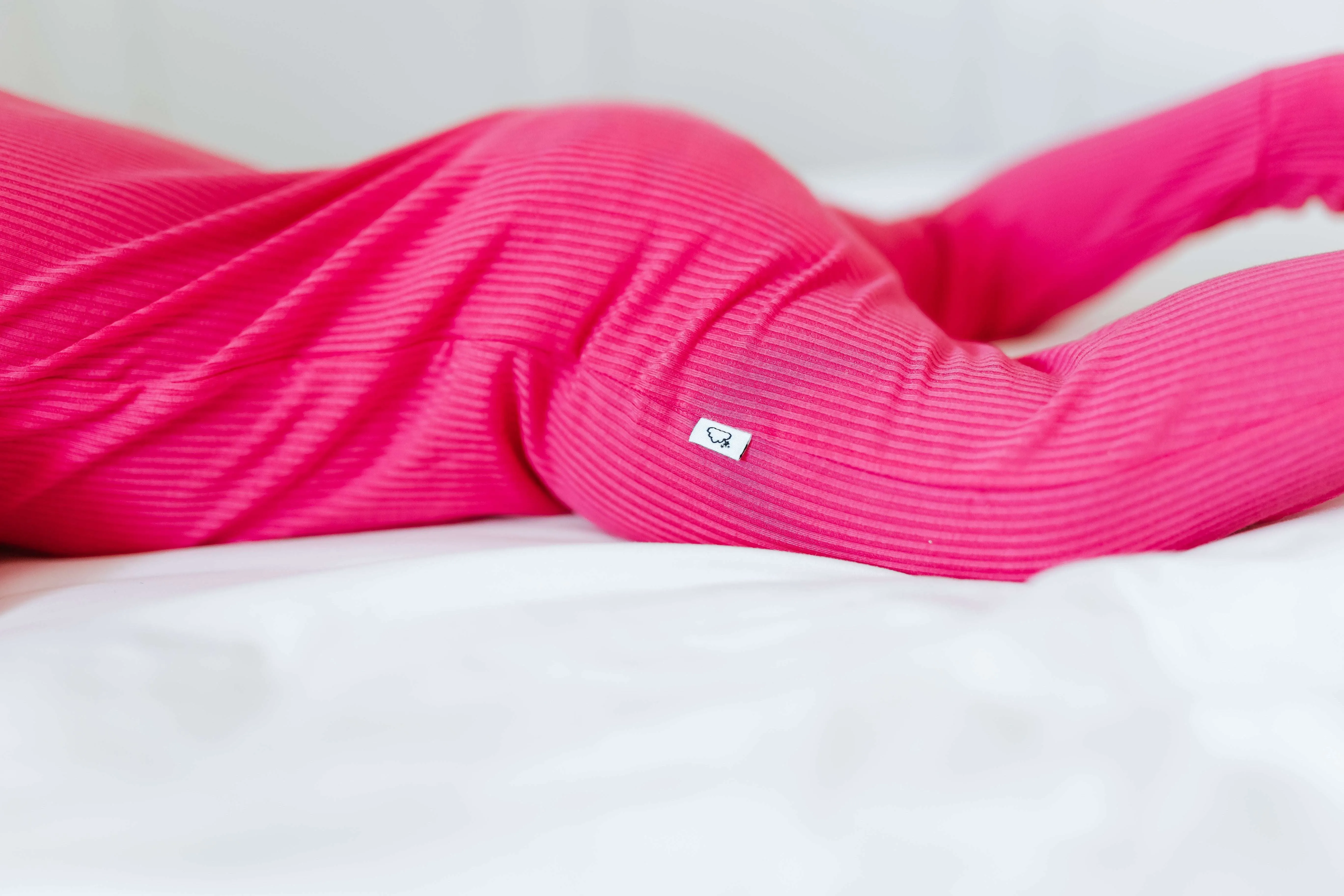 Hot Pink Rib Dream Baby Romper