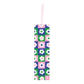 Iko Iko Double-Sided Bookmark - Flower Check