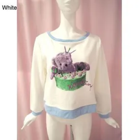Instant Shipping! Happy Revival Bear Cropped Sweatshirt