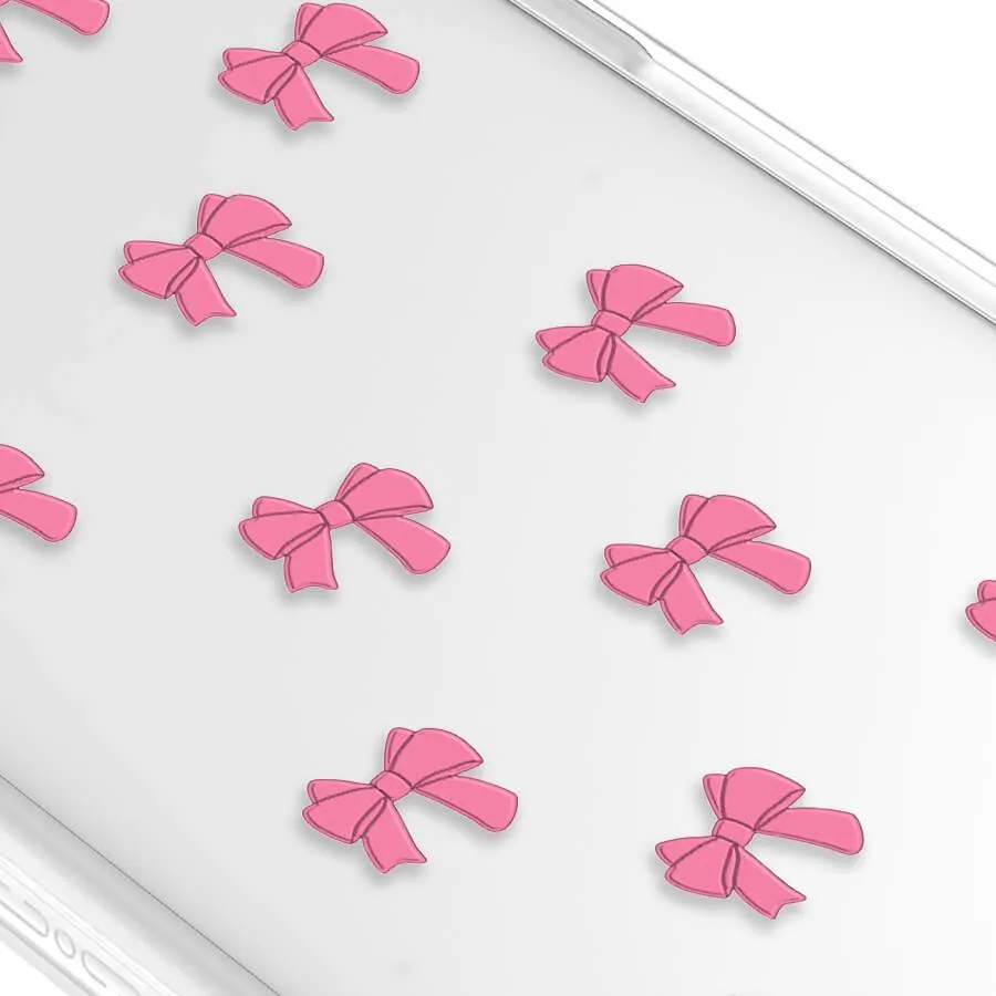 iPhone 12 Pink Ribbon Bow Mini Phone Case