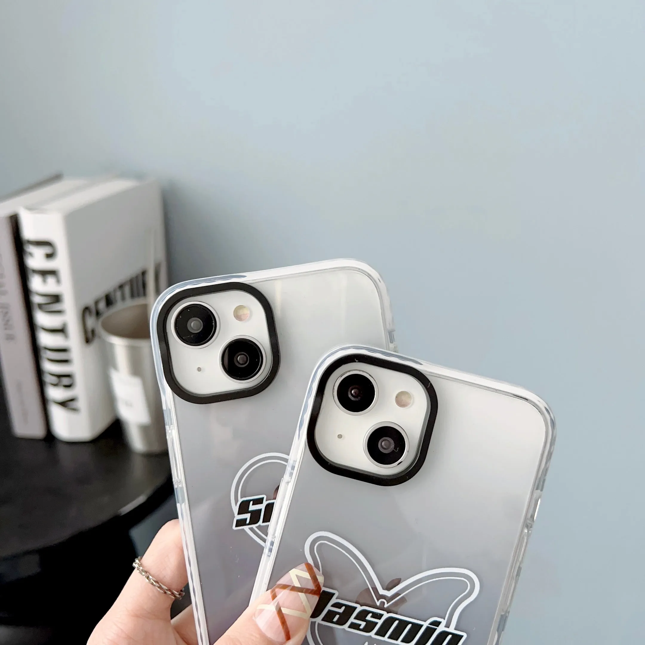 iPhone Impact Proof Customised Silicon Case ( Black Gradeint )