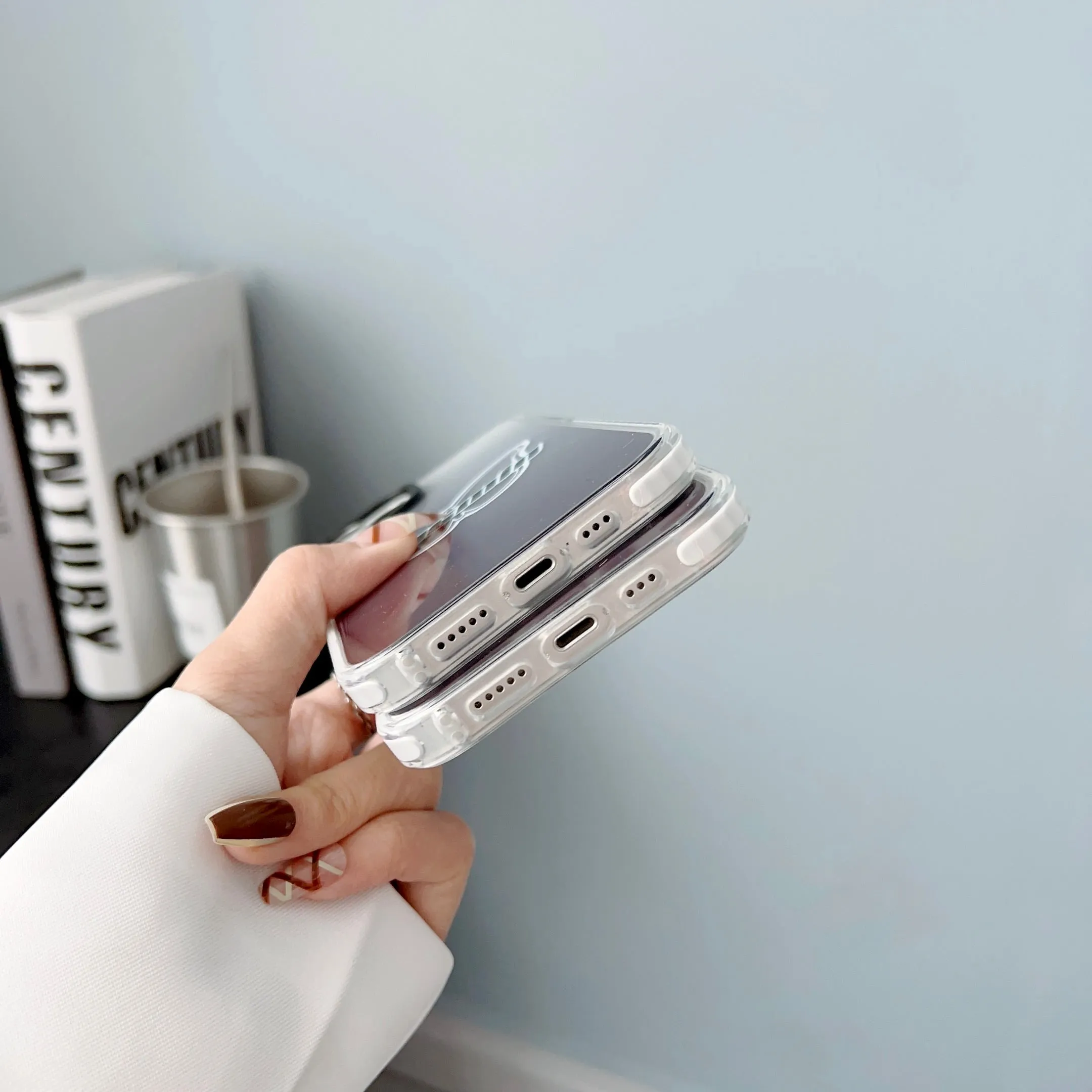 iPhone Impact Proof Customised Silicon Case ( Black Gradeint )