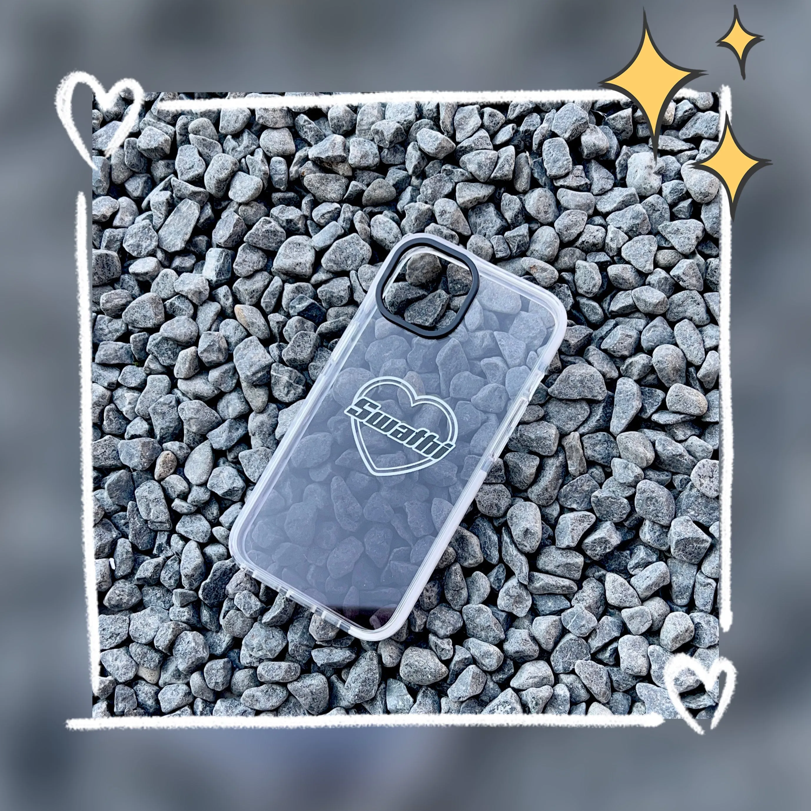 iPhone Impact Proof Customised Silicon Case ( Black Gradeint )