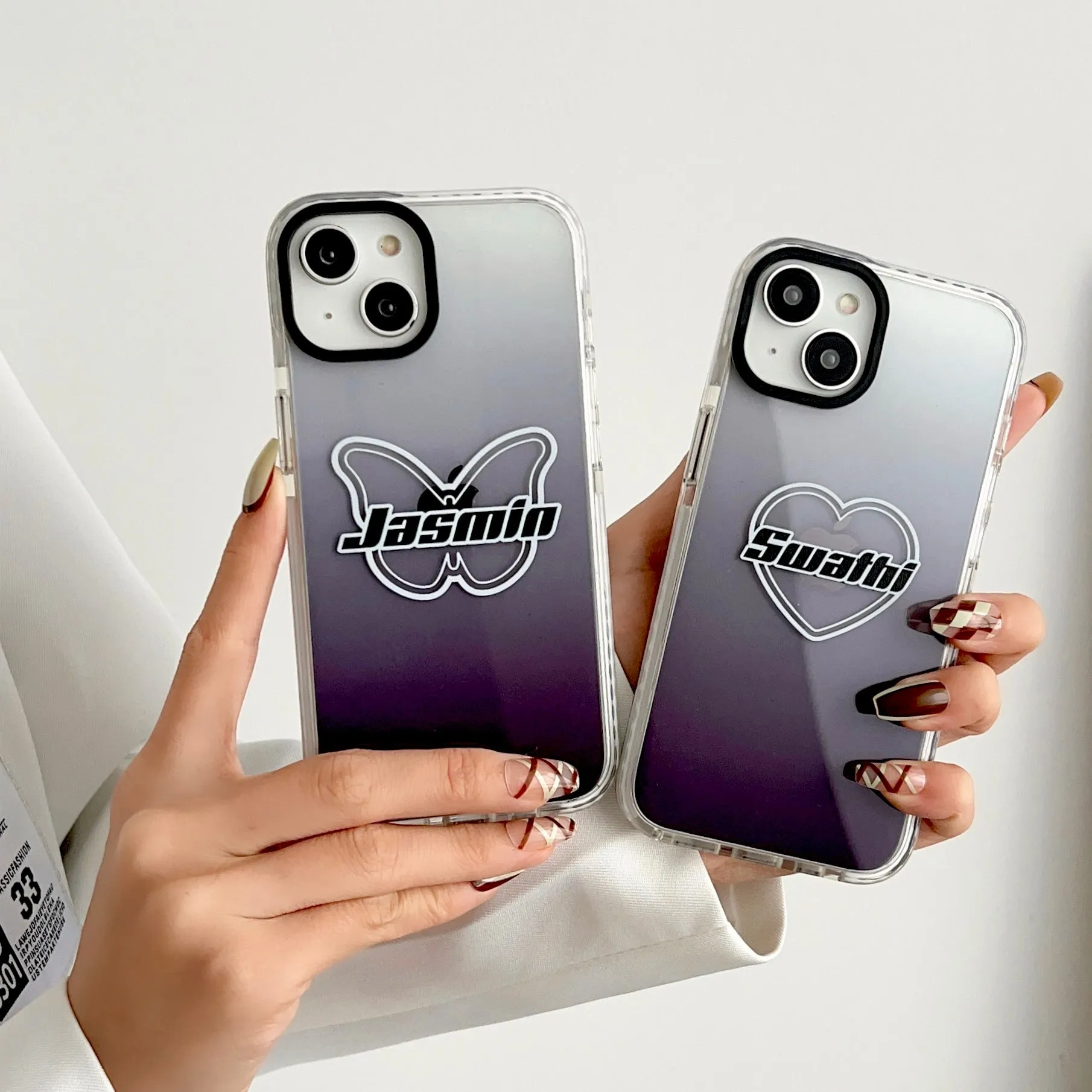 iPhone Impact Proof Customised Silicon Case ( Black Gradeint )