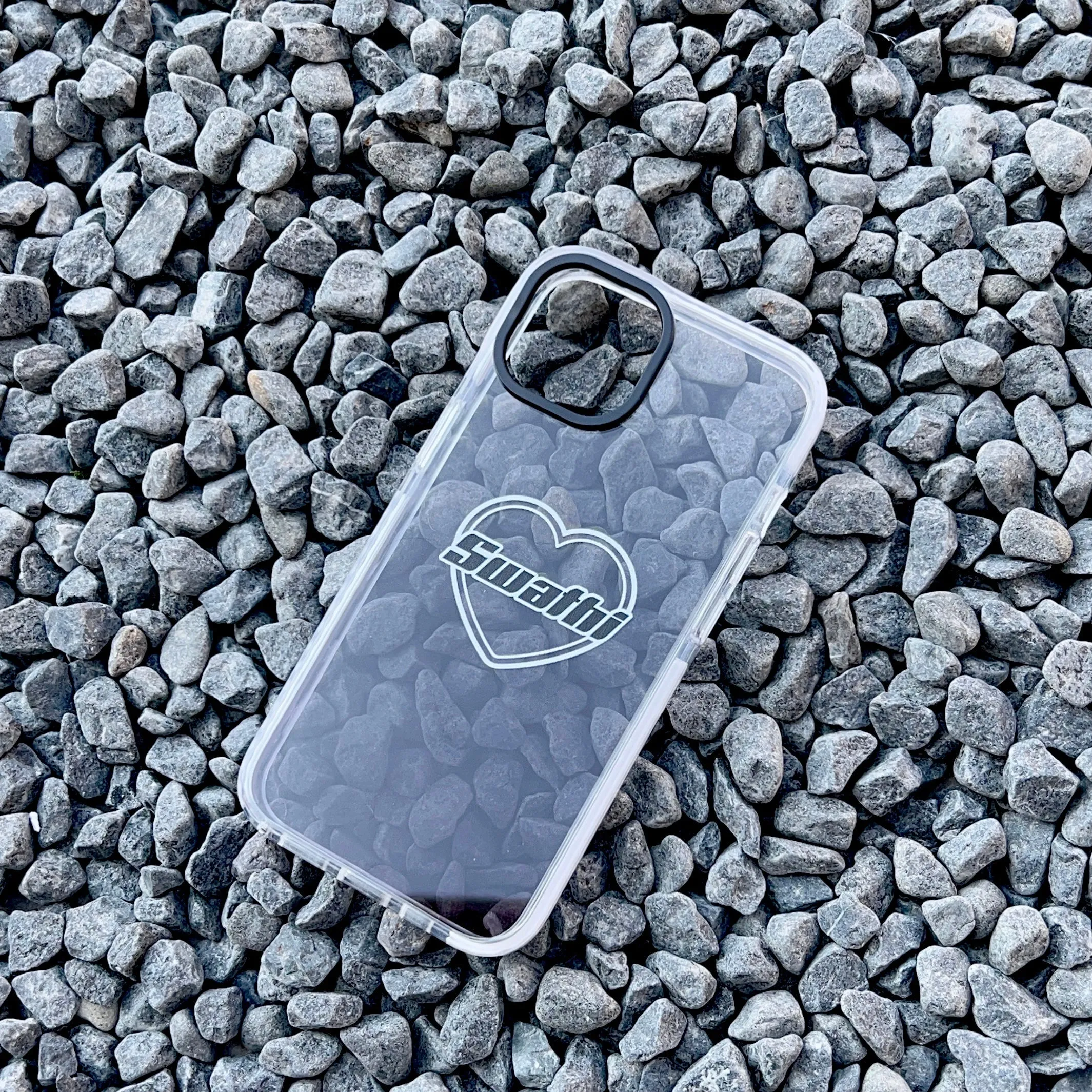 iPhone Impact Proof Customised Silicon Case ( Black Gradeint )