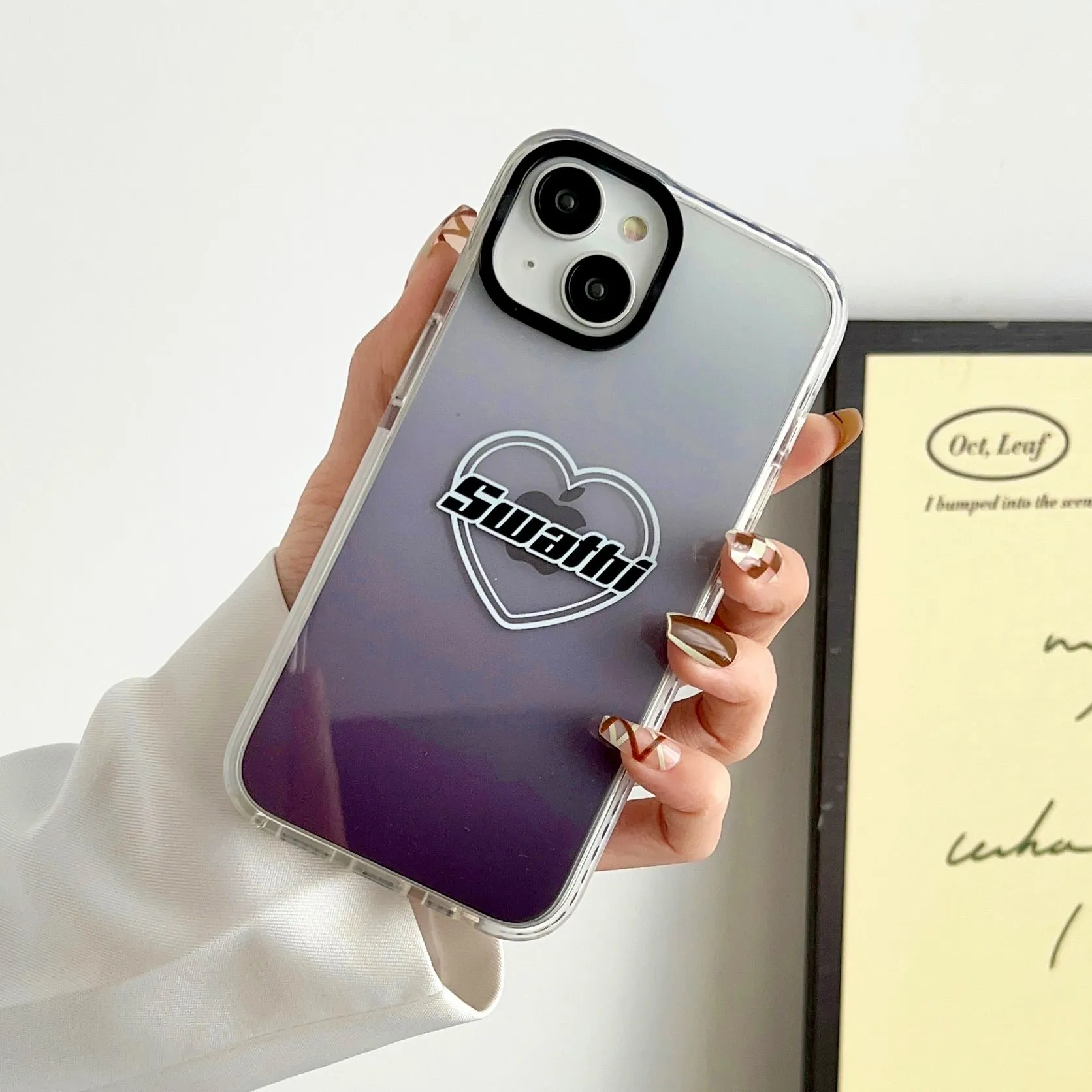 iPhone Impact Proof Customised Silicon Case ( Black Gradeint )