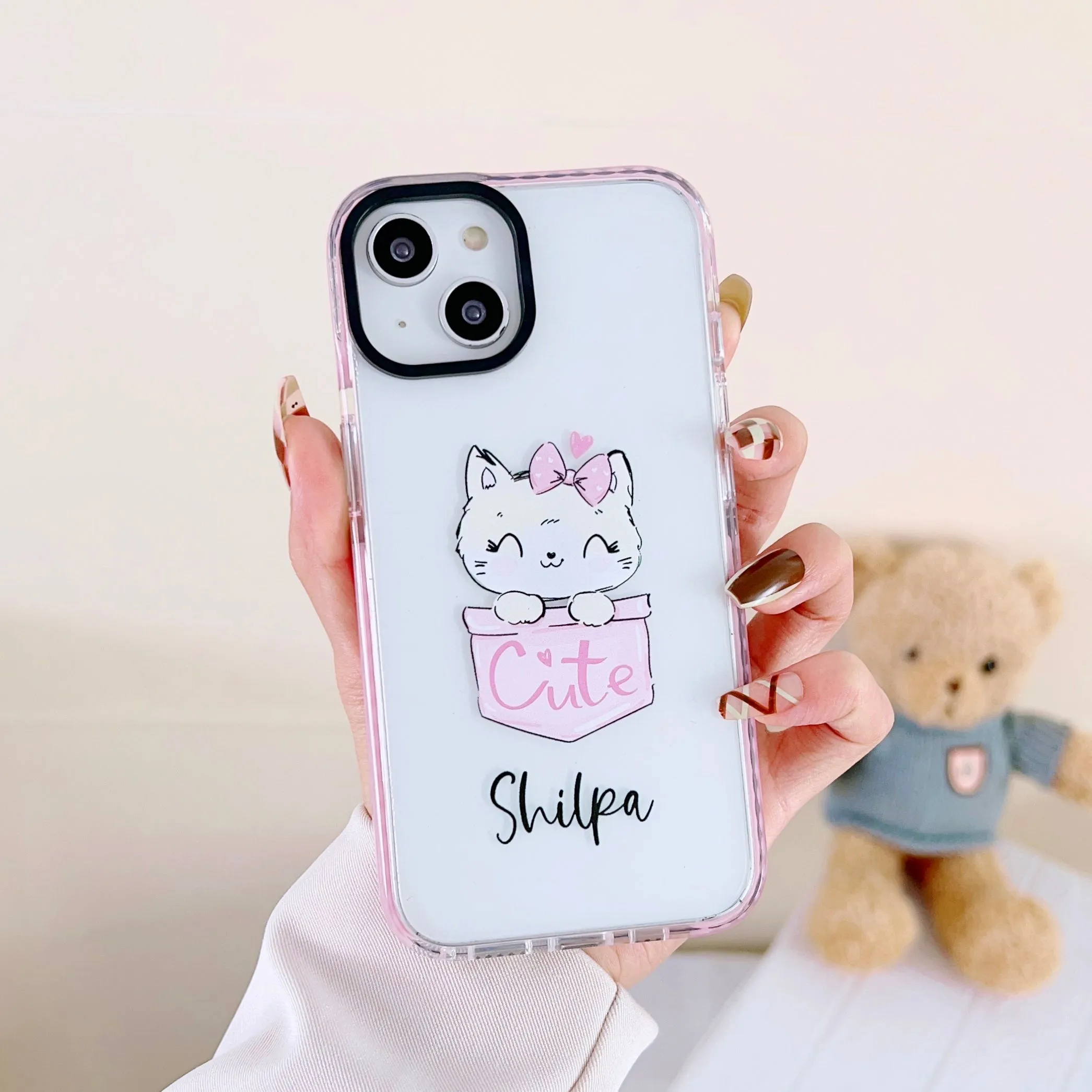 iPhone Impact Proof Customised Silicon Case ( Cute Pocket Animals )