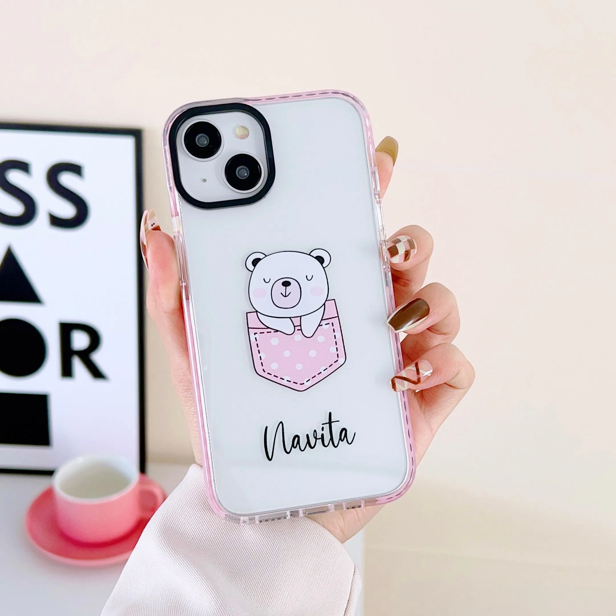 iPhone Impact Proof Customised Silicon Case ( Cute Pocket Animals )