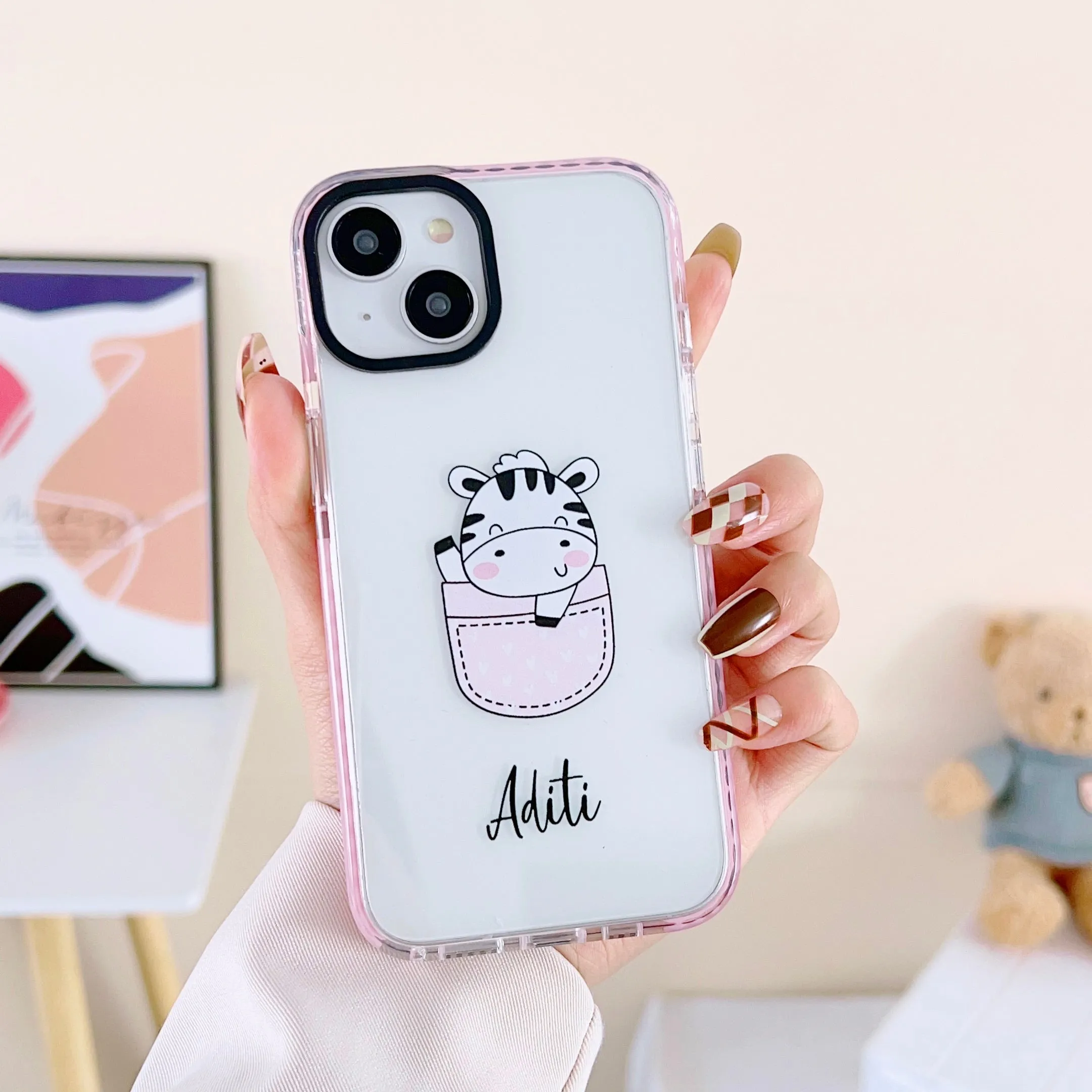 iPhone Impact Proof Customised Silicon Case ( Cute Pocket Animals )