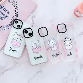 iPhone Impact Proof Customised Silicon Case ( Cute Pocket Animals )