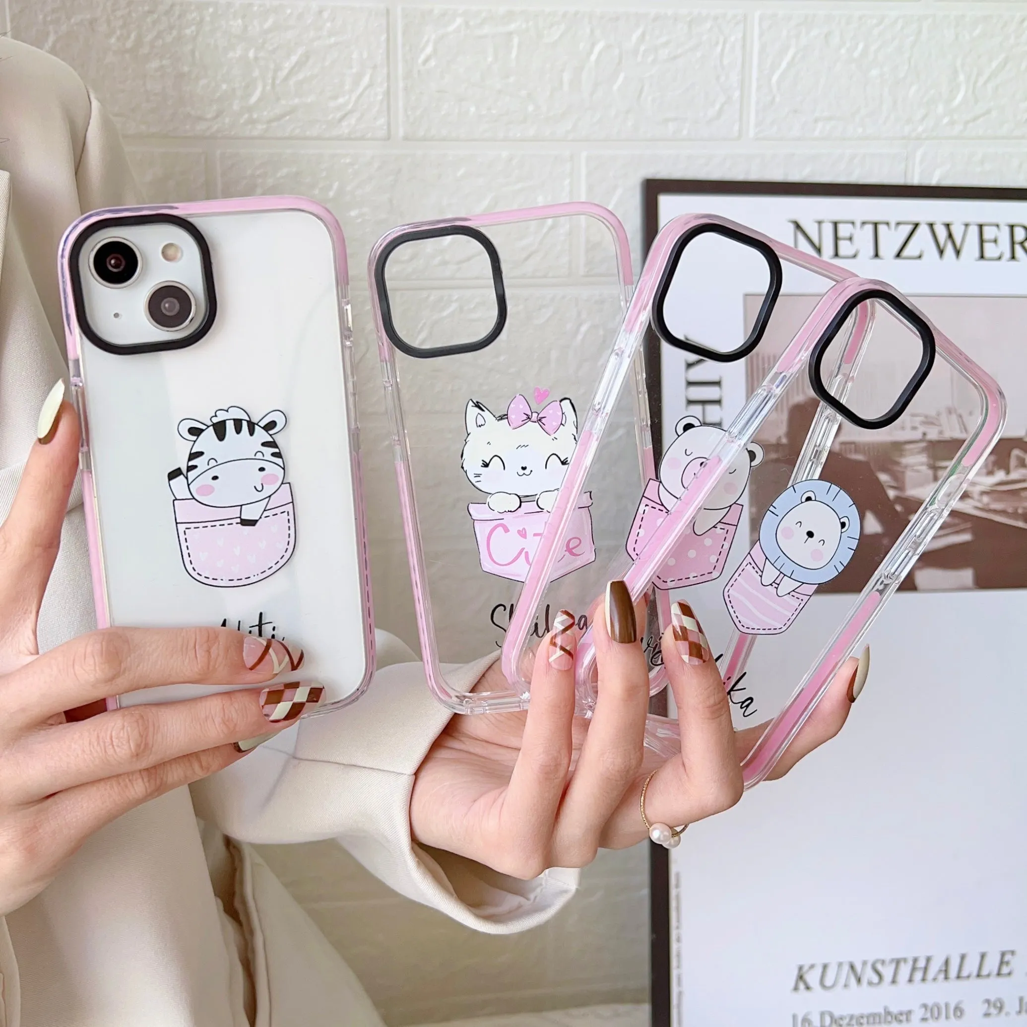 iPhone Impact Proof Customised Silicon Case ( Cute Pocket Animals )