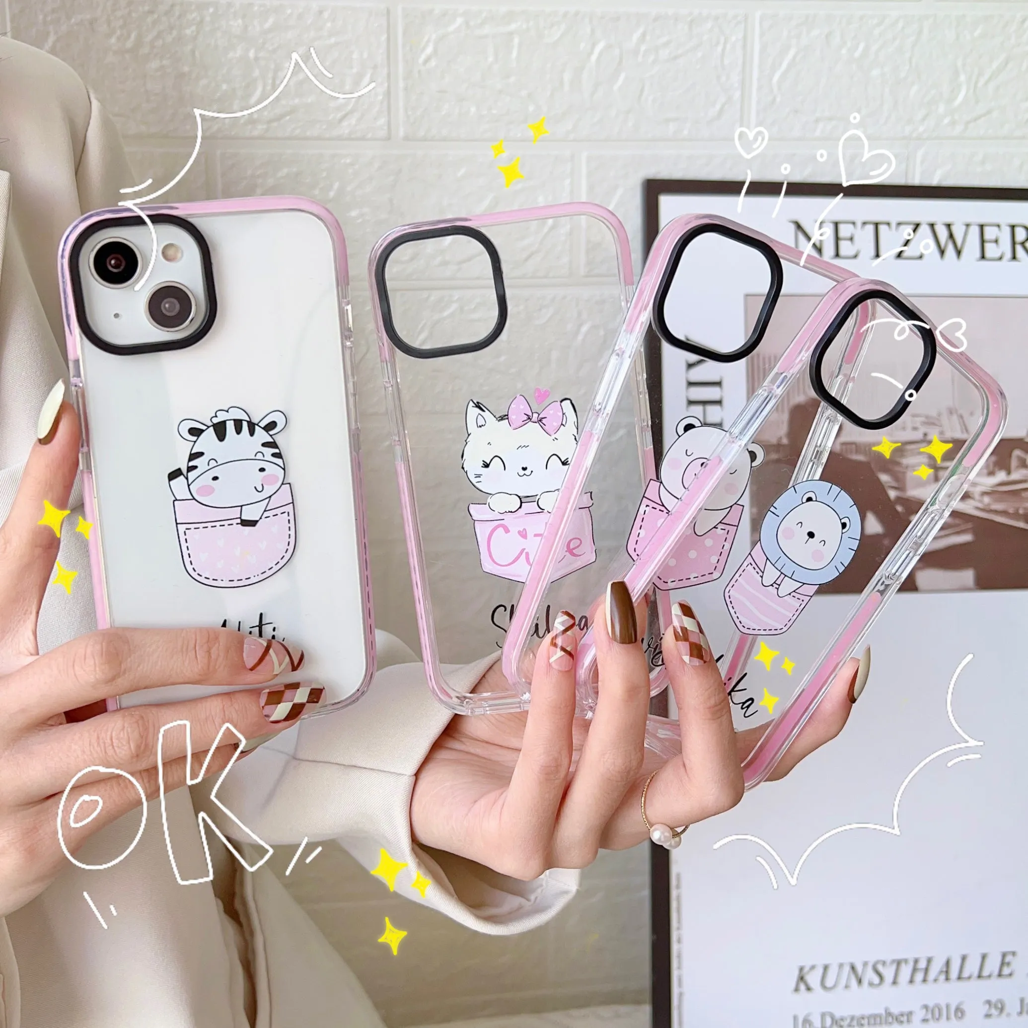 iPhone Impact Proof Customised Silicon Case ( Cute Pocket Animals )