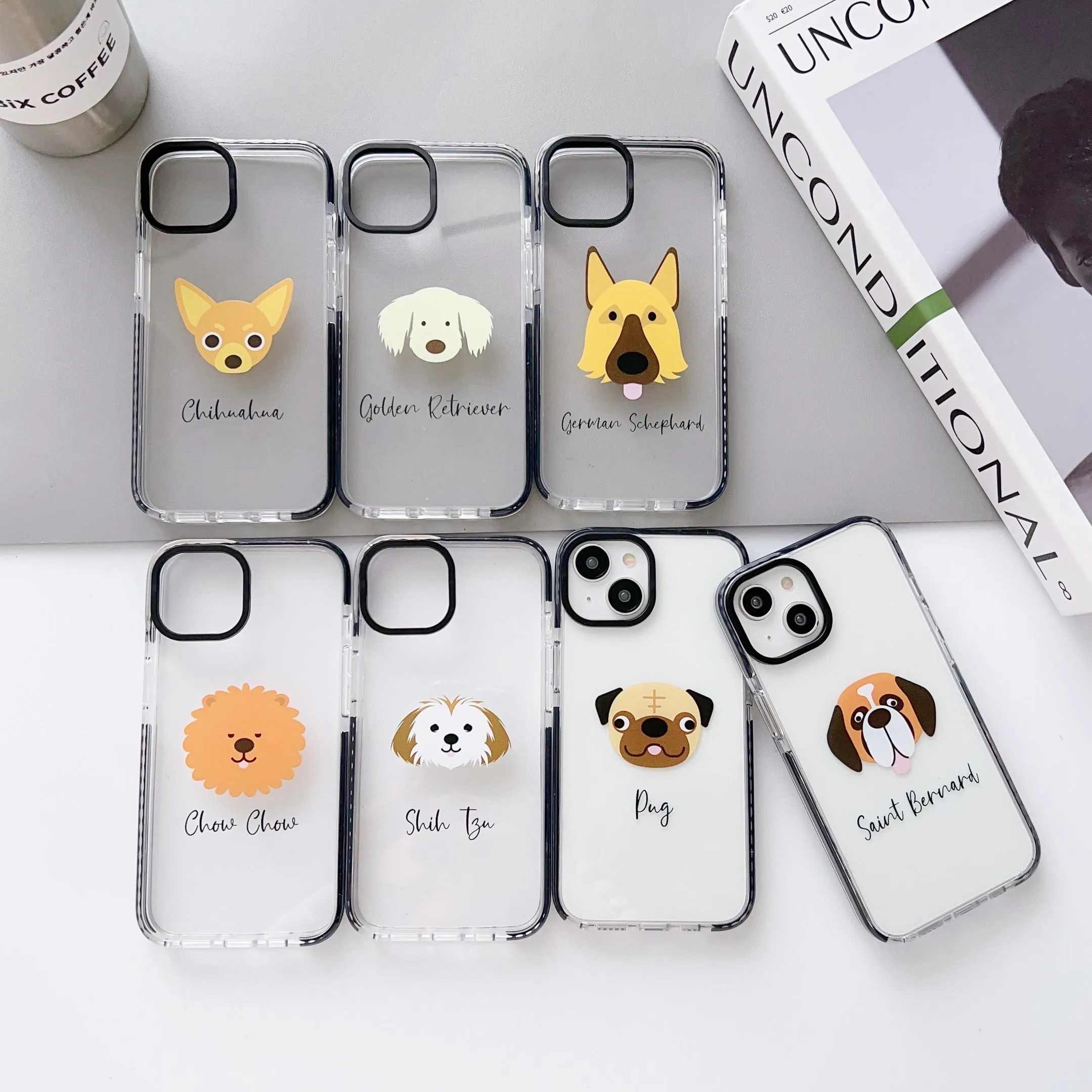 iPhone Impact Proof Customised Silicon Case ( Dog Breed Faces )