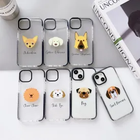 iPhone Impact Proof Customised Silicon Case ( Dog Breed Faces )
