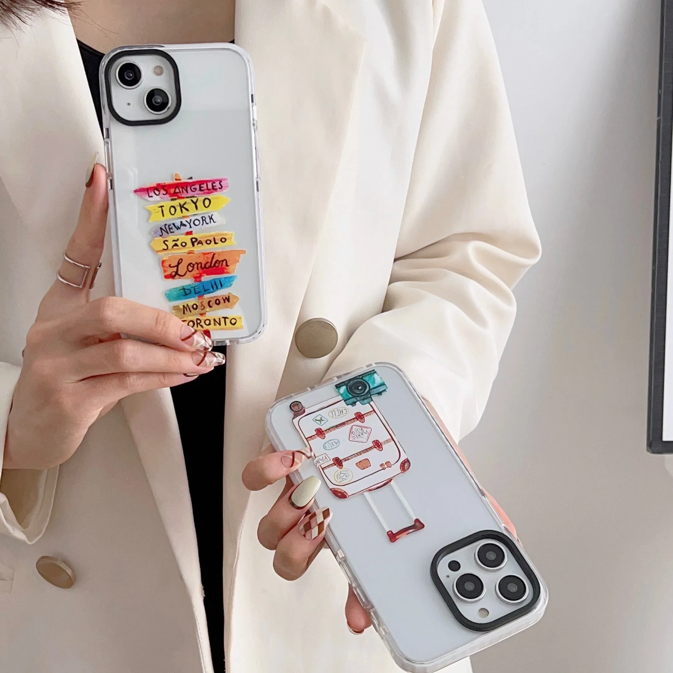 iPhone Impact Proof Silicon Case ( Travel Icons )