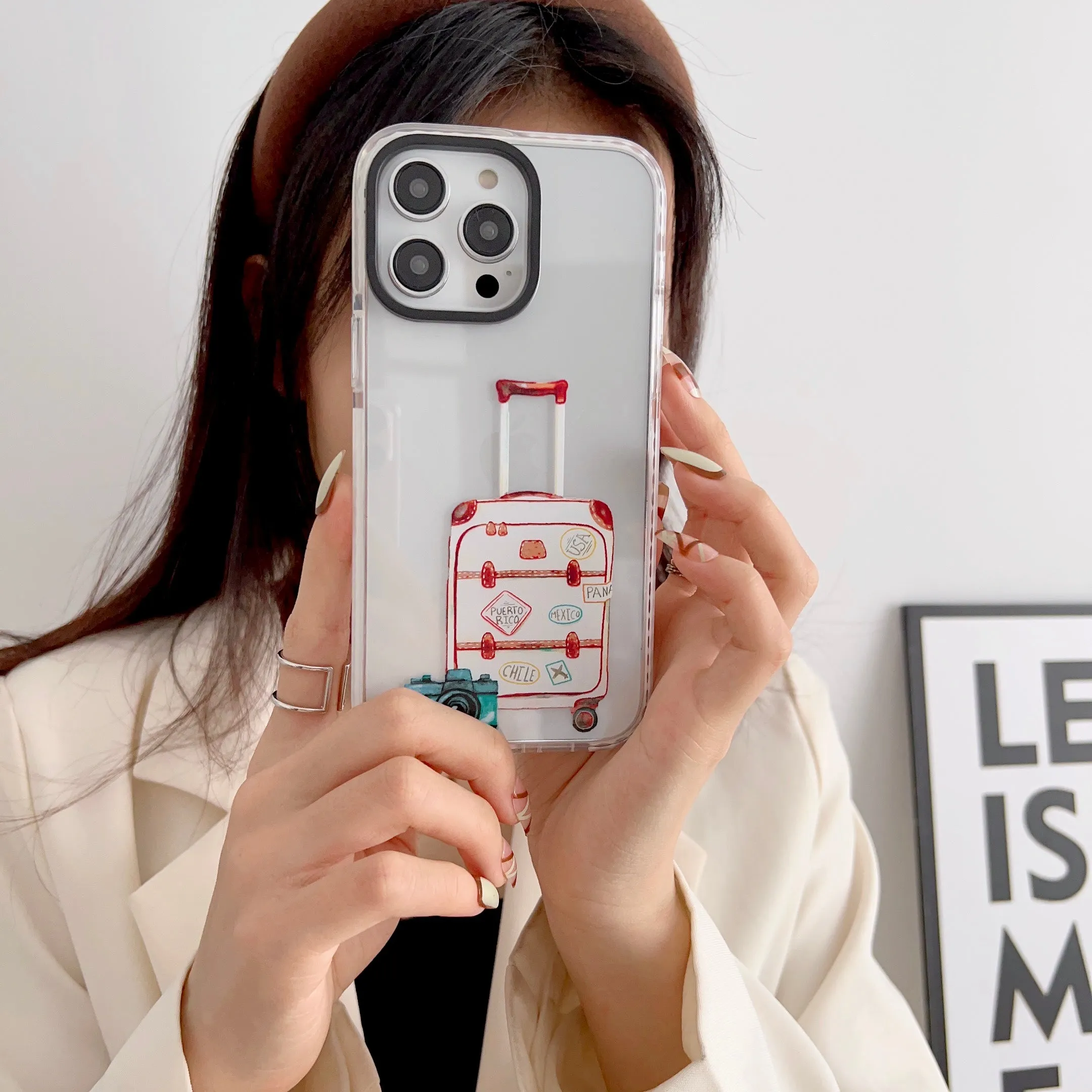 iPhone Impact Proof Silicon Case ( Travel Icons )