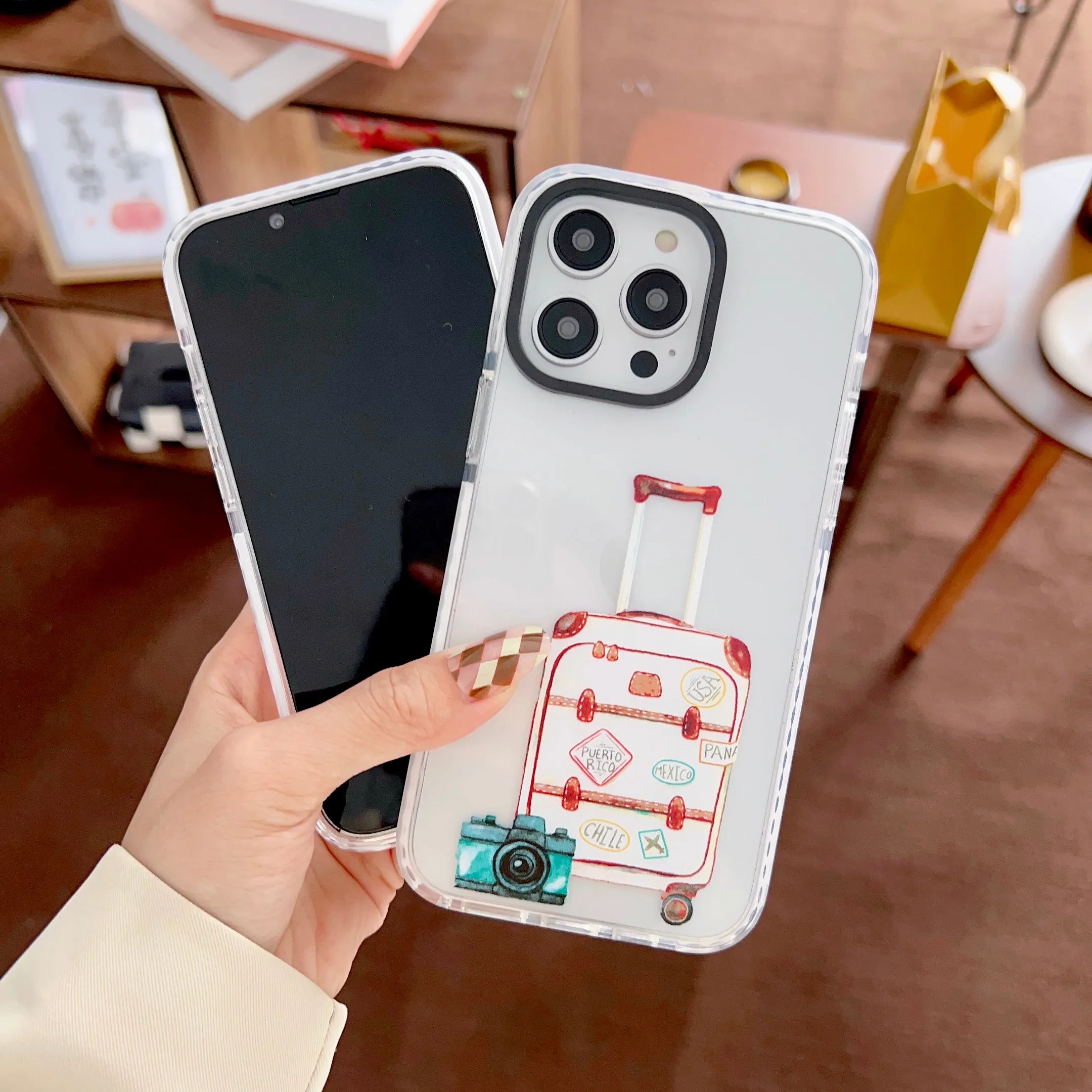 iPhone Impact Proof Silicon Case ( Travel Icons )