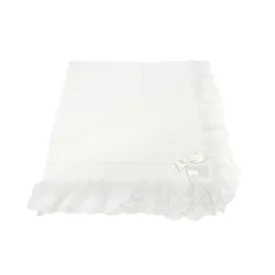 Ivory Lace Knit Blanket