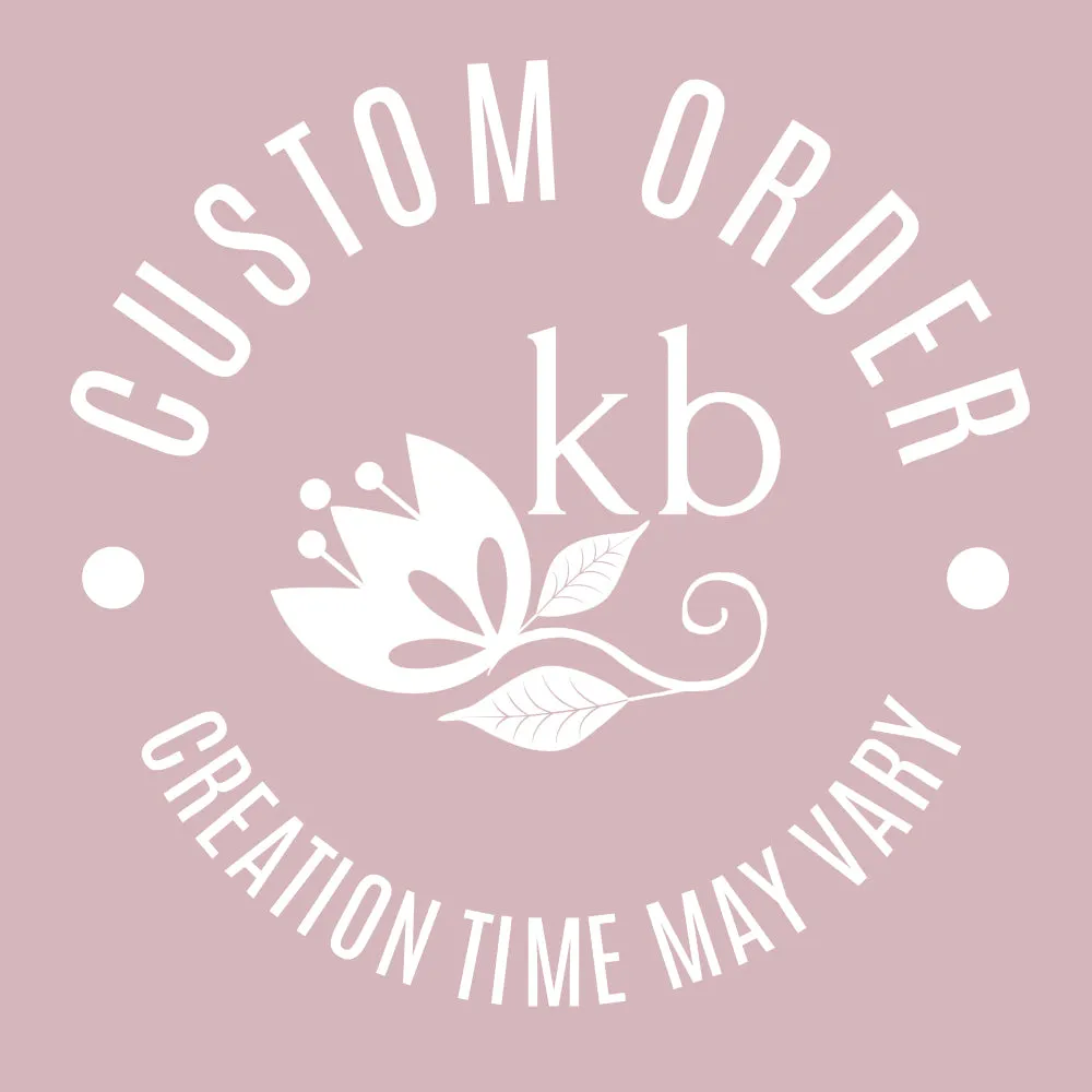 Jane Bridal Hair Piece in Champagne & Muted tones - custom colors available