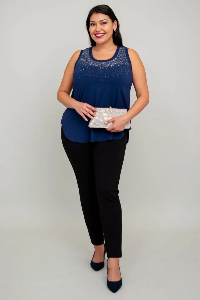Jazz Tank, Indigo Diamond, Bamboo
