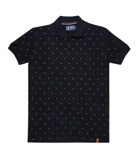 JDC Boy's Black Printed T-Shirt
