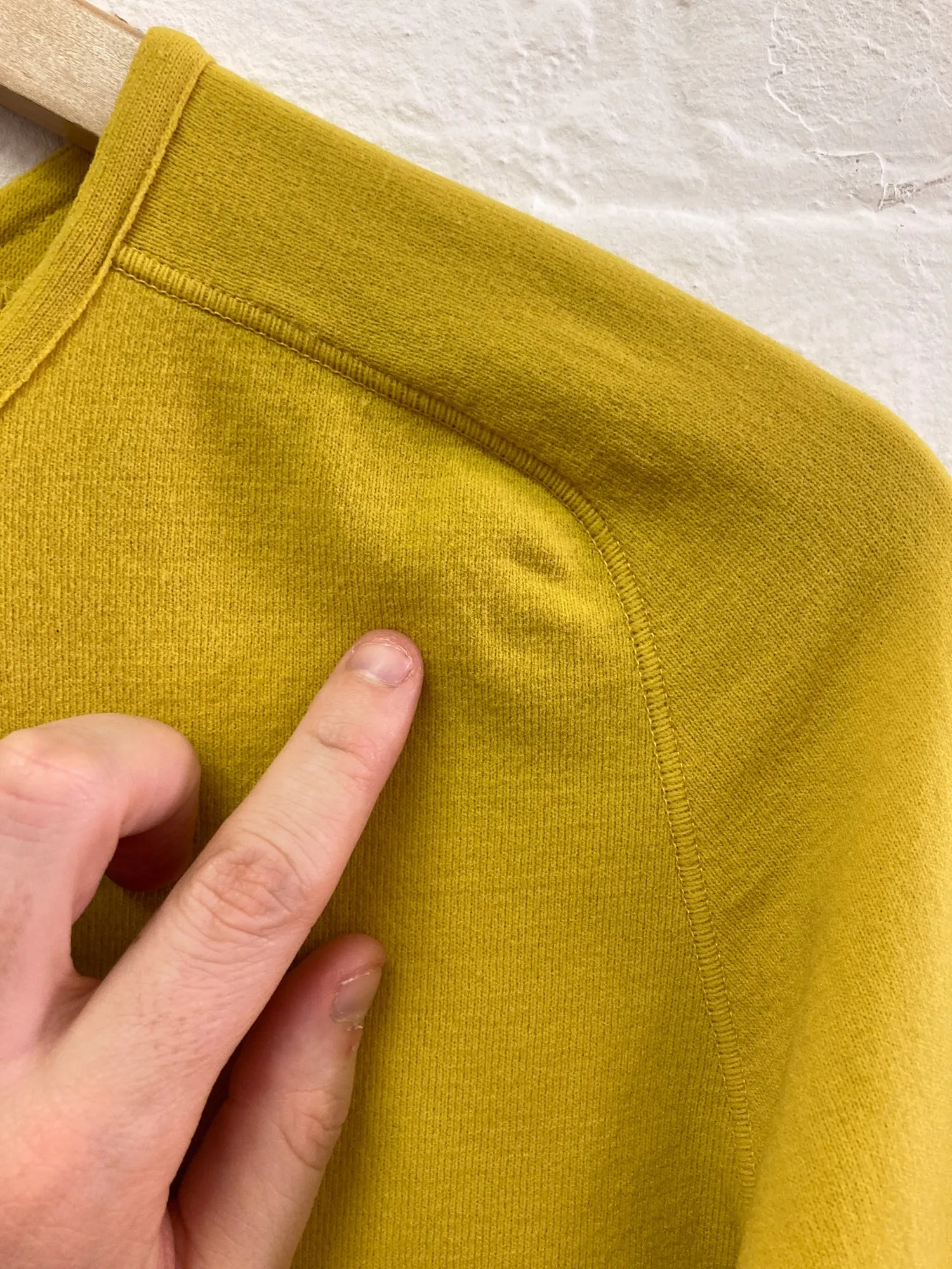 Jean Paul Gaultier mustard snap button cardigan with embroidered hem - size 40