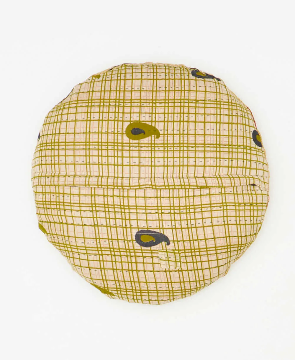 Kantha Round Pillow - No. 240139
