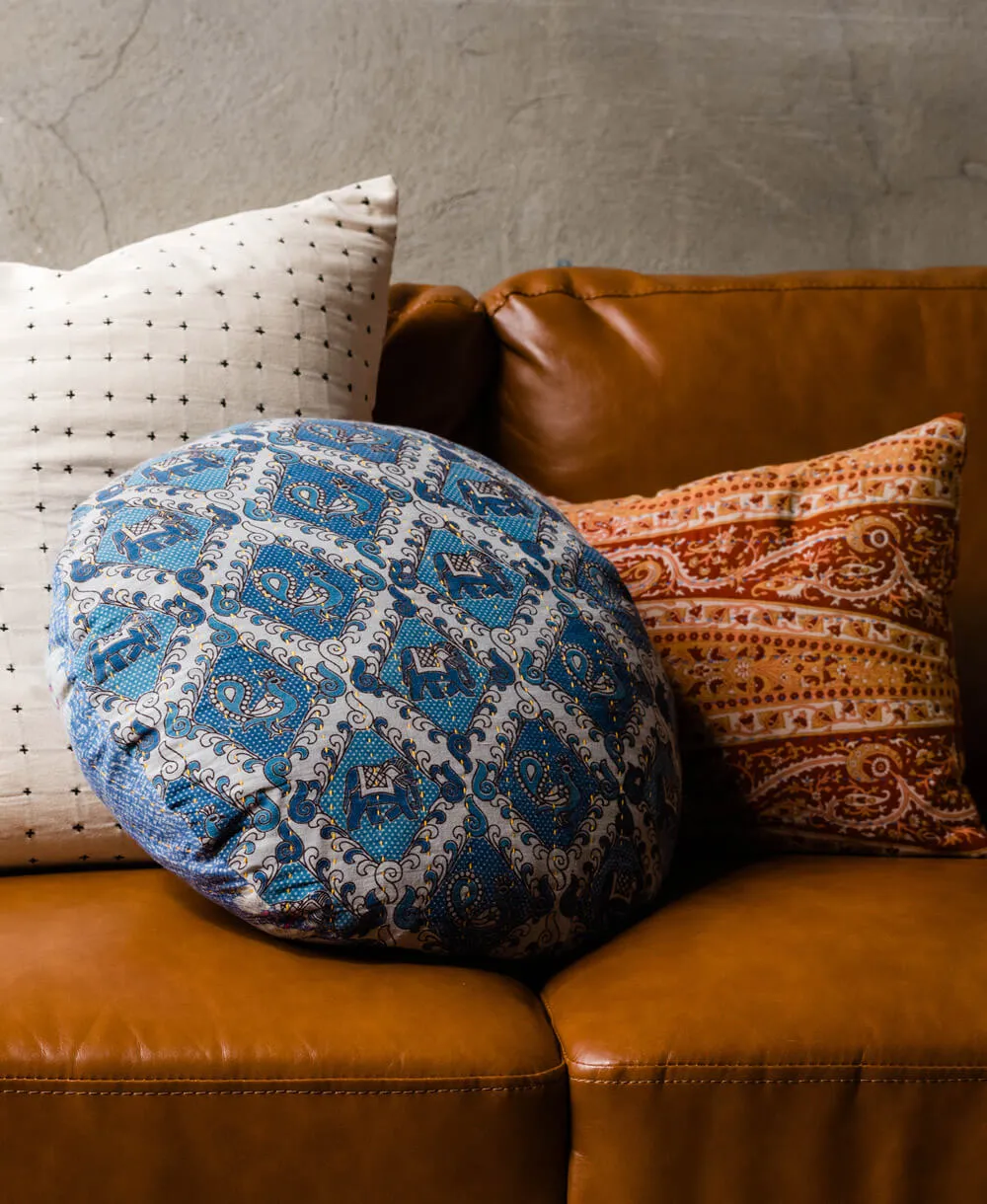 Kantha Round Pillow - No. 240139