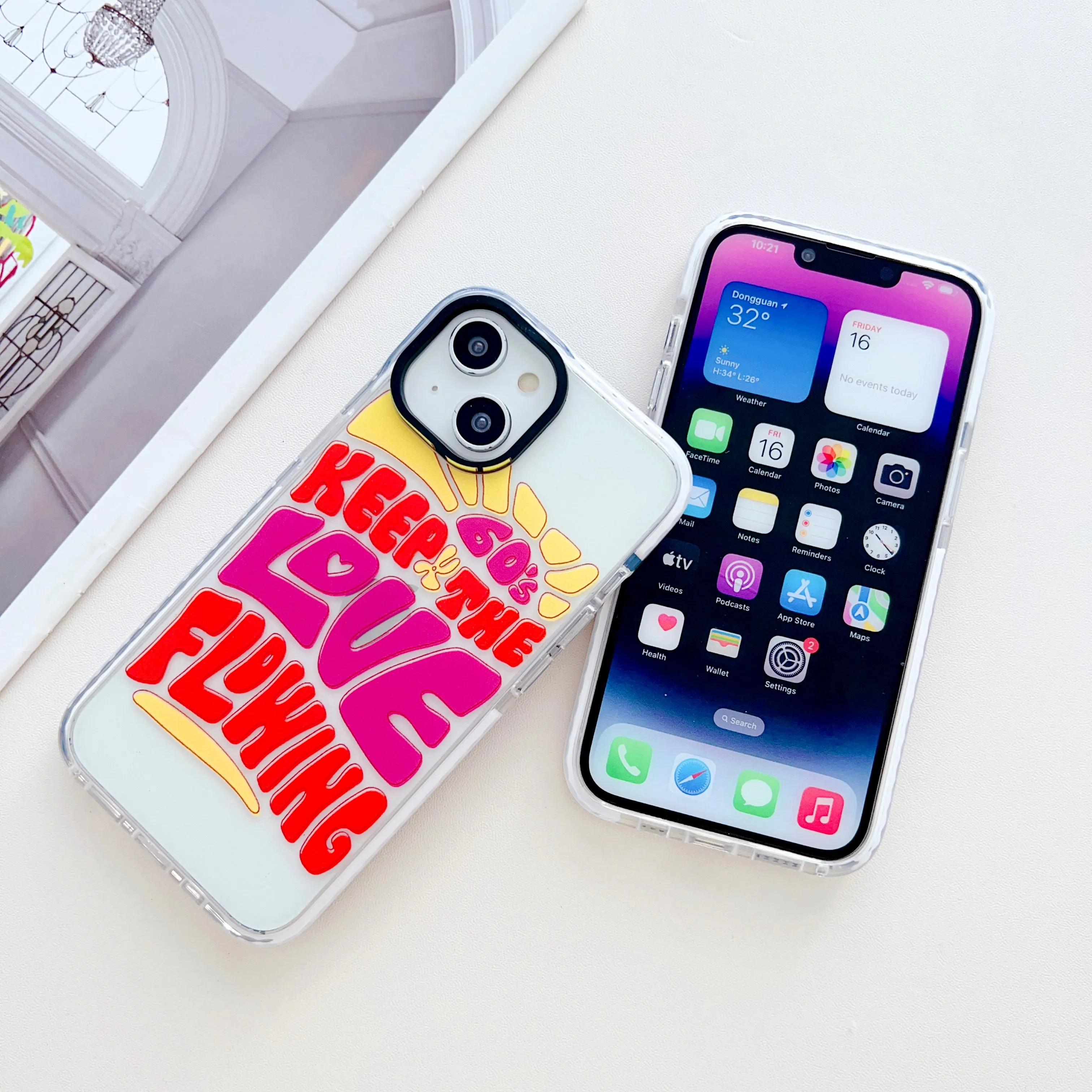 Keep The Love Flowing Designer Impact Proof Case for iPhone