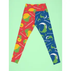 Kid's Leggings | Be Roarsome Mixed