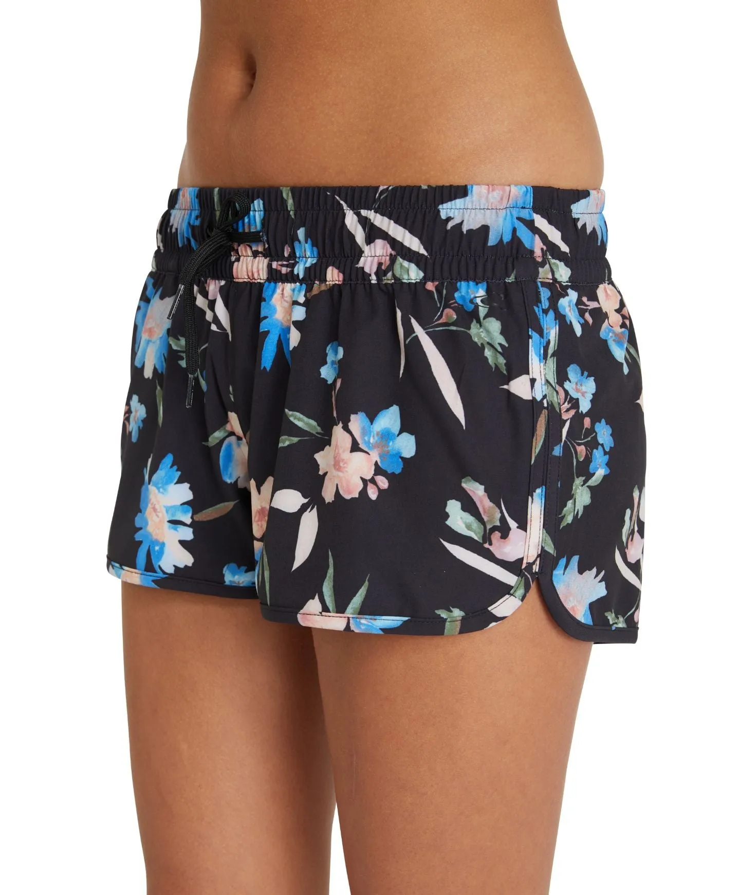 Laney 2" Printed Stretch Boardshort - Black