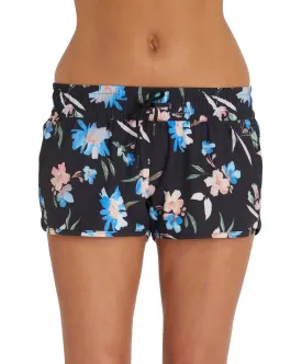 Laney 2" Printed Stretch Boardshort - Black