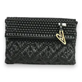 Maria Victoria | Glow Black DI | Upcycled, Handwoven, Clutch