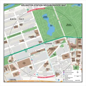 MBTA Arlington Station Neighborhood Map (Aug. 2012)