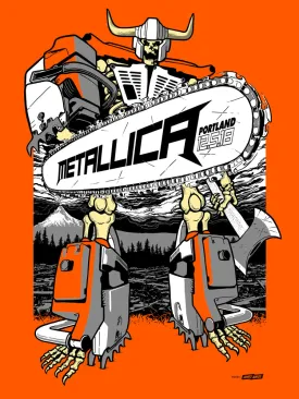 Metallica 2018 Portland, OR Poster - Hot Shot Edition