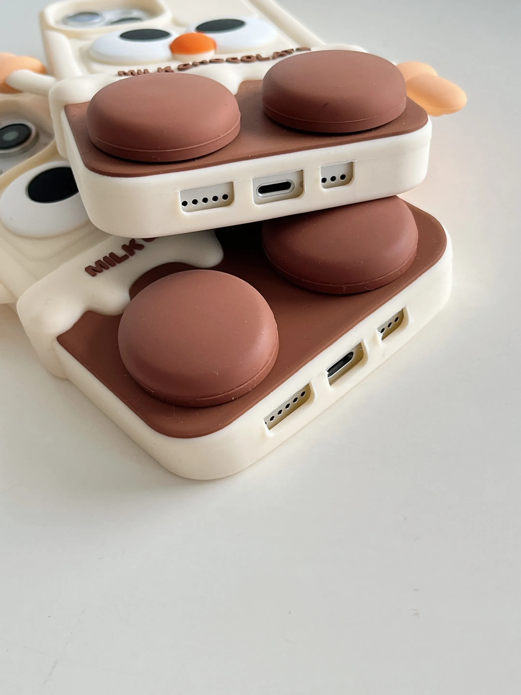 Milk Choco Baby Designer Silicon iPhone Case With Phone Stand