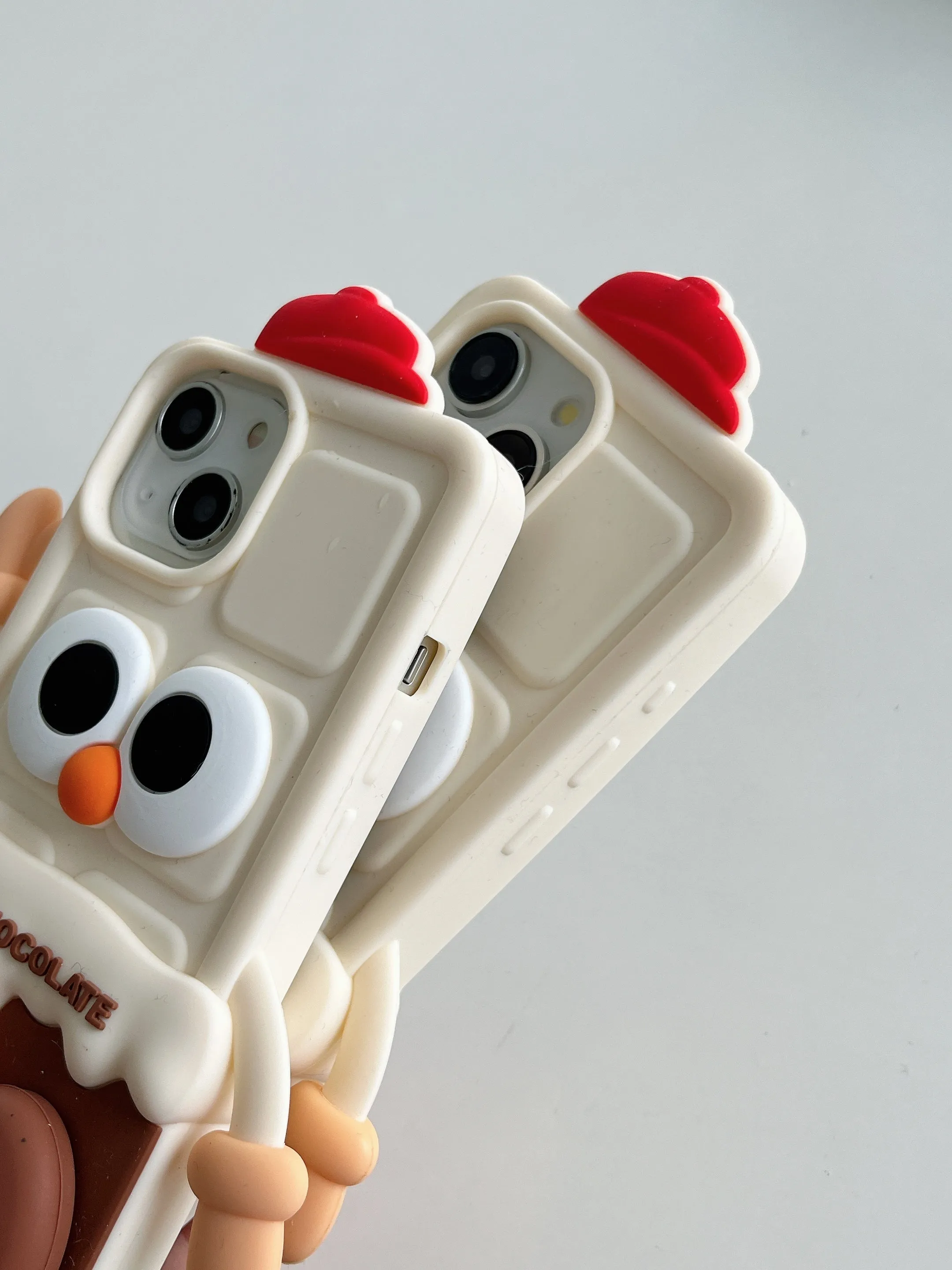 Milk Choco Baby Designer Silicon iPhone Case With Phone Stand