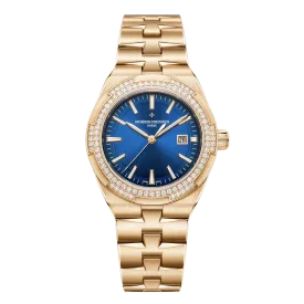 Overseas Self-Winding Blue Dial Diamonds
