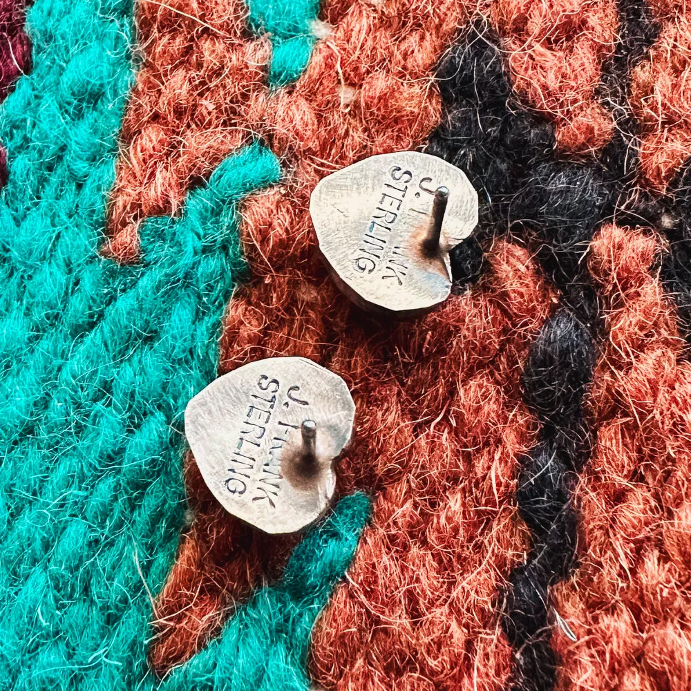 Piece Of My Heart Pink Conch Stud Earrings